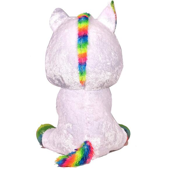 TY Beanie Boos PIXY Plush Rainbow Glitter and White Unicorn 6" NEW - Picture 7 of 11